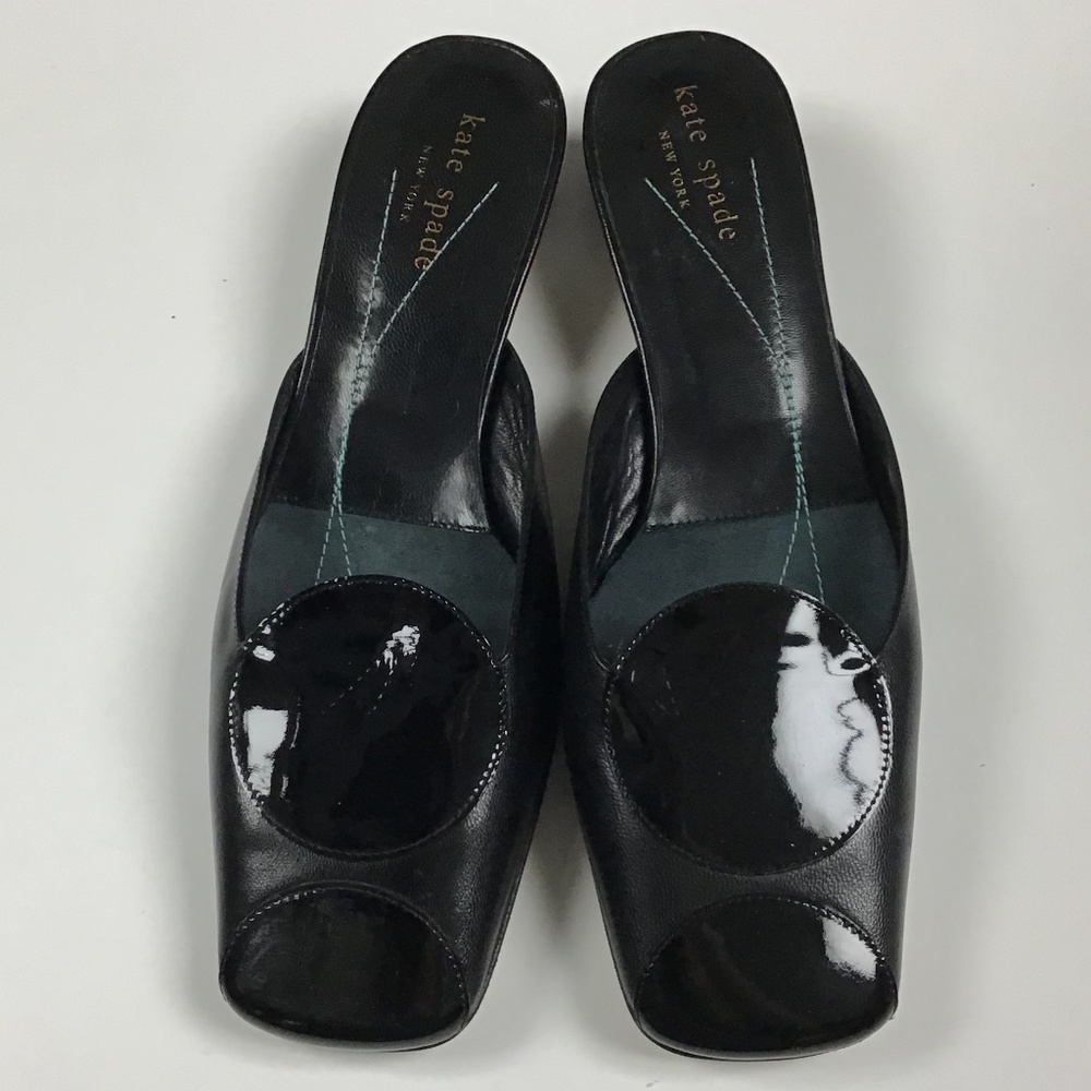 New Kate Spade Black Paula Mules/Slides